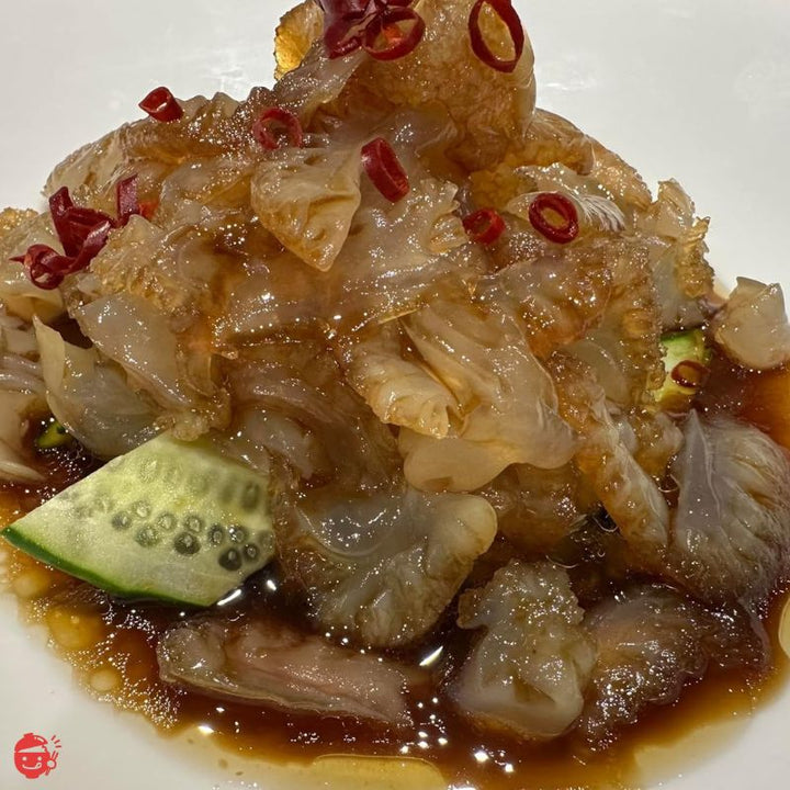 和風中華料理に!高級珍味 コリコリ塩くらげ 横浜中華街 キャノンボールクラゲ(頭) 1kg袋 業務用 塩蔵くらげ 塩くらげ 中華くらげ 前菜 刺身 冷やし中華