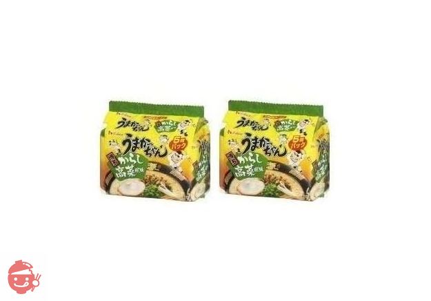 【10食セット】うまかっちゃん 博多からし高菜風味 九州の味ラーメン 5食パック×2 計10食セットの画像