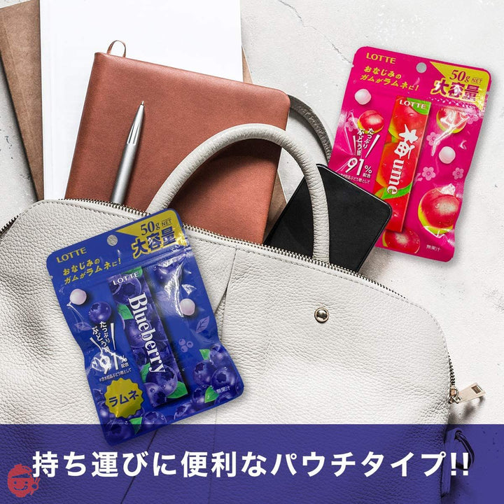 ロッテ ブルーベリーラムネ 50g ×10袋の画像