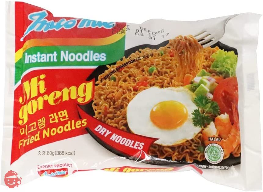 南洋元 インドミー ミーゴレン 10袋セット (インドネシア風焼ソバ) (HALAL ハラル 認定 商品)の画像