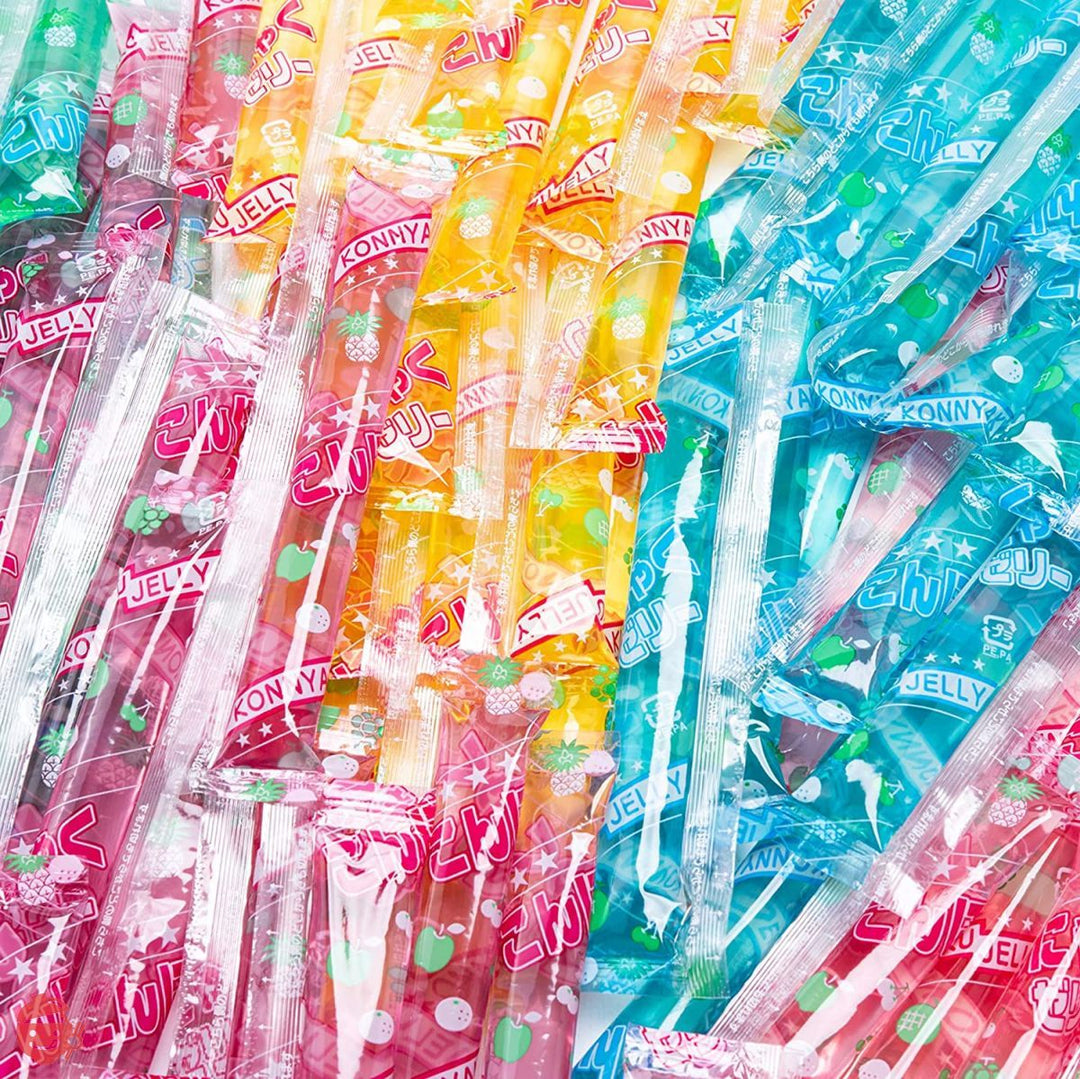 吉松 共親製菓 こんにゃくゼリー 5種アソート ボトル入り ( 1.6kg / 約100個入 / 強度対策済 ) 業務用 駄菓子 ゼリー 詰め合わせ ( まいガム工房 )の画像