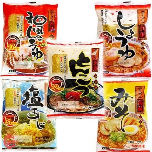 ナカキ食品 こんにゃくラーメン お試し20食セット(5種類各4食入り) 袋麺タイプの画像