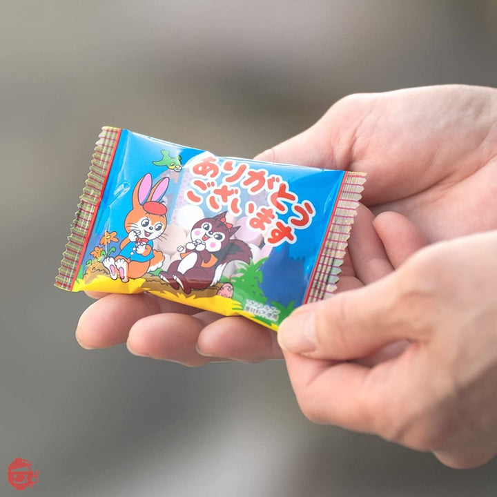 吉松 カクダイ製菓 クッピーラムネ ありがとう ございます 1kg ( 個包装 / 約100~105個入り ) 業務用 駄菓子 メッセージ お礼 ( まいガム工房 )の画像