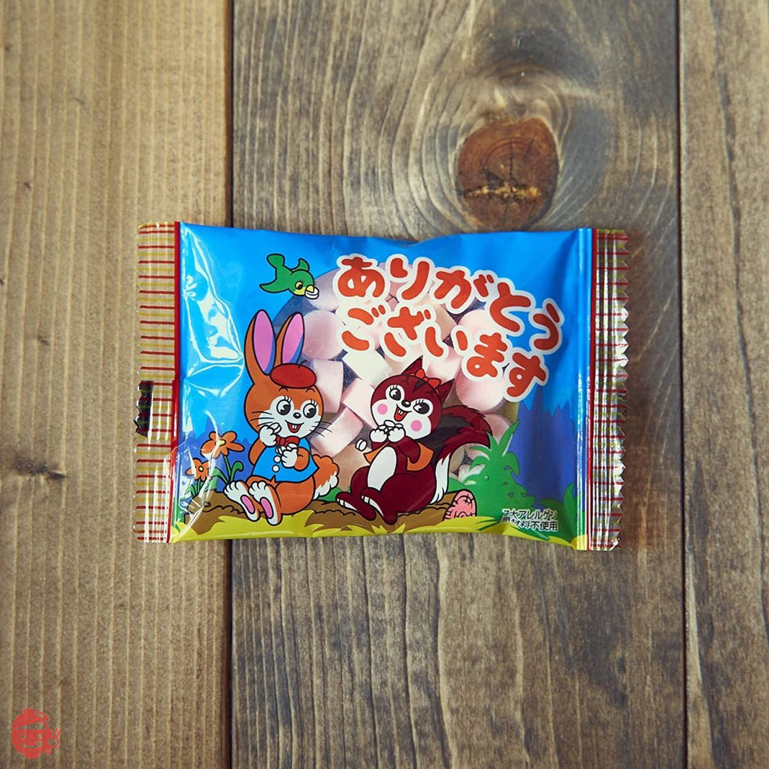 吉松 カクダイ製菓 クッピーラムネ ありがとう ございます 1kg ( 個包装 / 約100~105個入り ) 業務用 駄菓子 メッセージ お礼 ( まいガム工房 )の画像