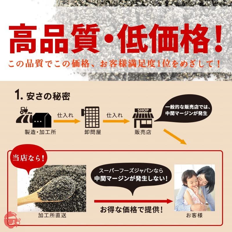 波里 有機 香りよい すりごま 黒 800g オーガニック 有機JAS 胡麻 業務用の画像