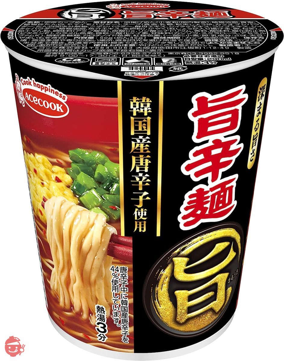 エースコック まる旨 旨辛麺 56g×12個の画像