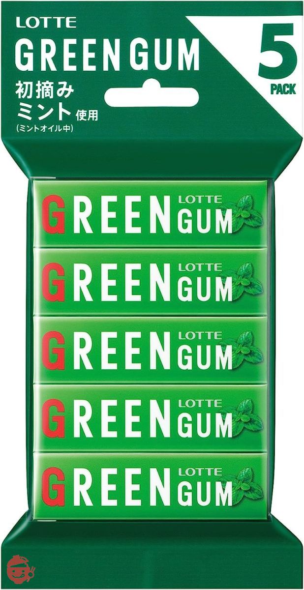 5 Lotte Green Gum 9 (x 5) – Japacle