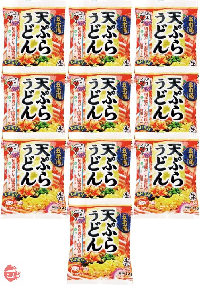五木食品 五木庵天ぷらうどん 214g×10個(電子レンジ調理可能)(常温保存商品)の画像