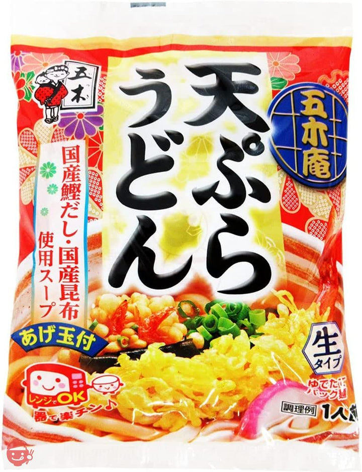 五木食品 五木庵天ぷらうどん 214g×10個(電子レンジ調理可能)(常温保存商品)の画像