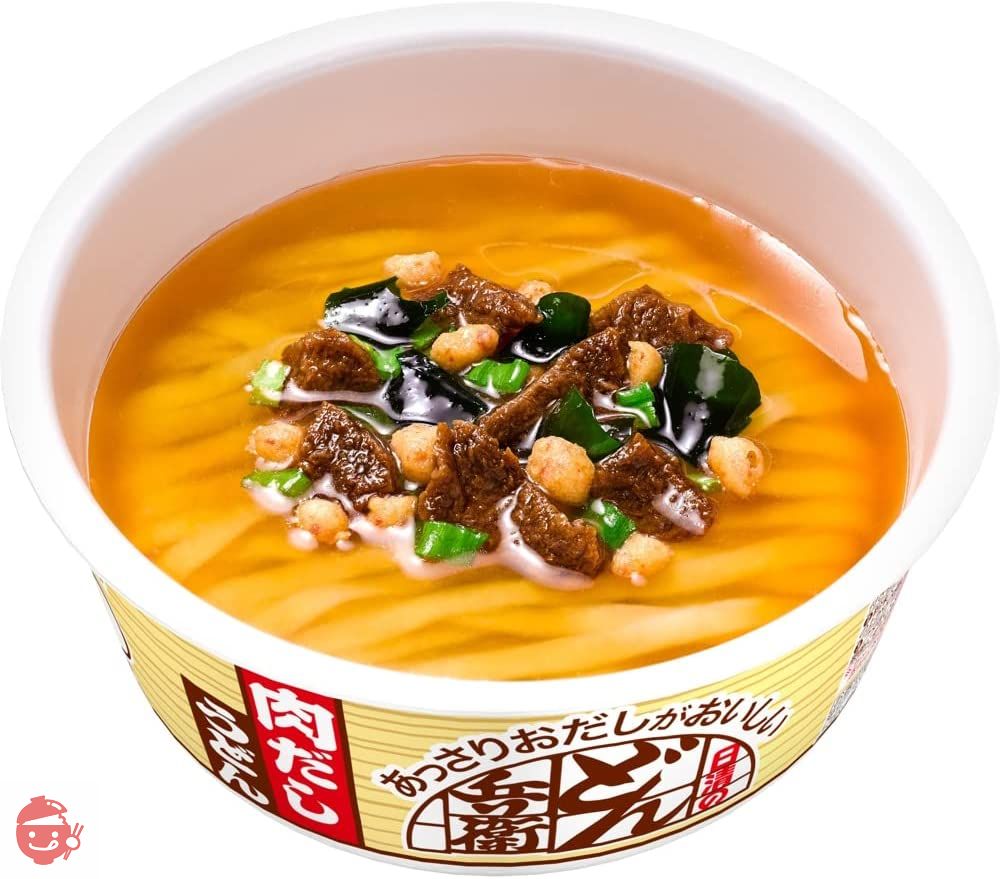日清食品 日清のあっさりおだしがおいしいどん兵衛 肉だしうどん 牛の旨みとWだし 72g ×12個の画像