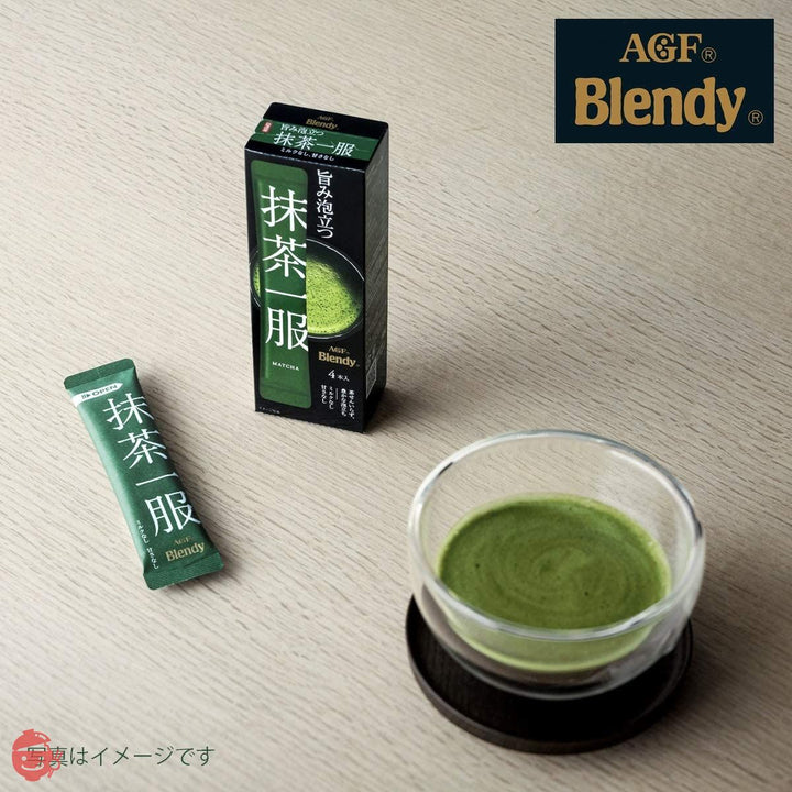 AGF ブレンディ 抹茶一服 ミルクなし 4本 ×6箱 【 粉末 抹茶 】 【 無糖 】 7.5グラム (x 24)の画像