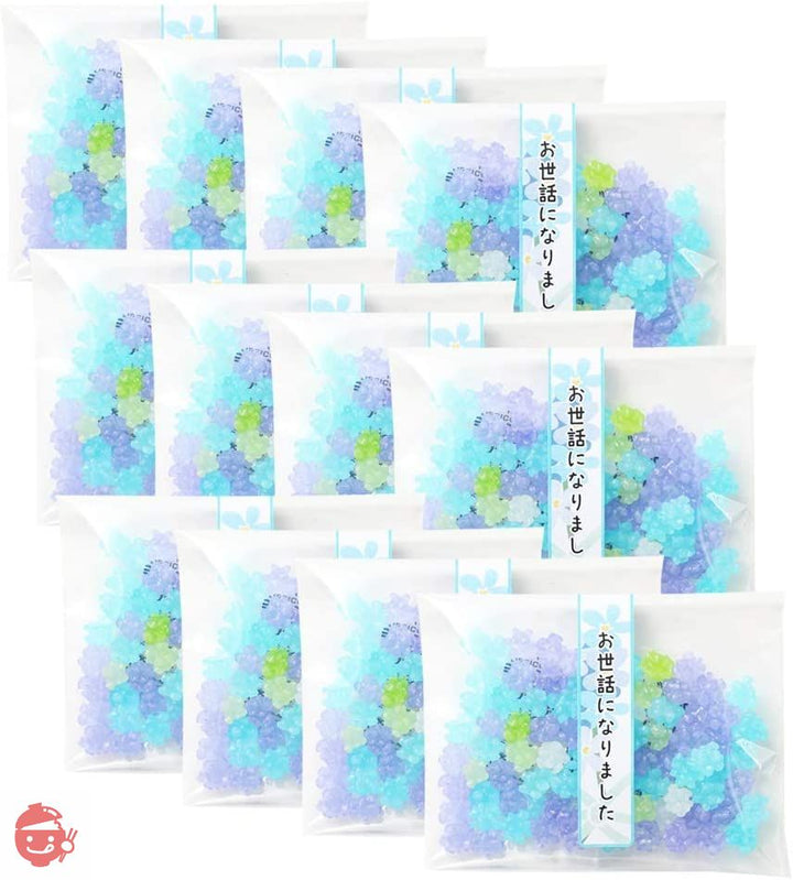 ふみこ農園 退職のお礼やプチギフトに使える メッセージ入り金平糖(こんぺいとう)30g 12セット 忘れな草(お世話になりました)の画像