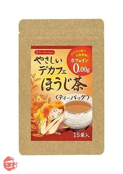 ティーブティック やさしいデカフェ ほうじ茶 18gの画像