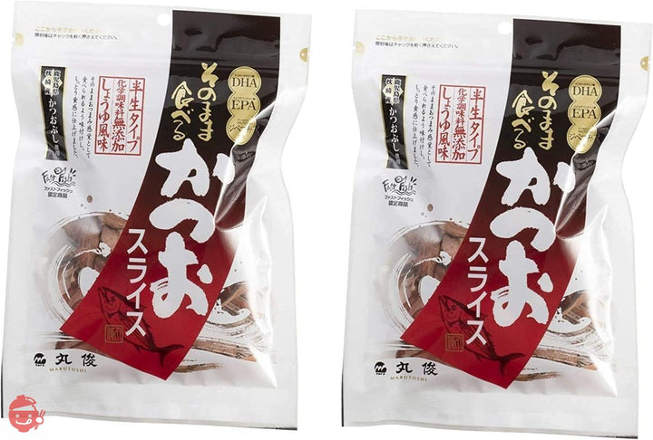 丸俊 そのまま食べるかつおスライス 60g ×2袋の画像