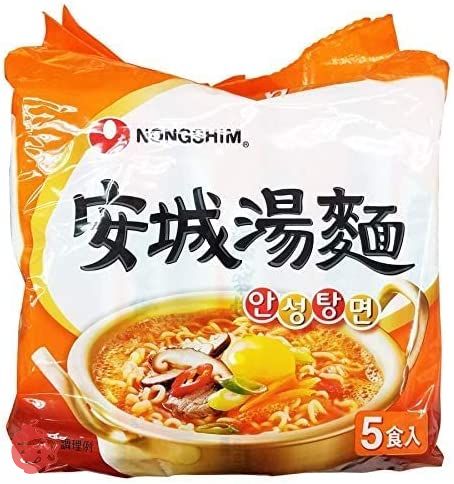 農心 安城湯麺(アンソンタンメン) 1パック(125g×5袋入り)の画像