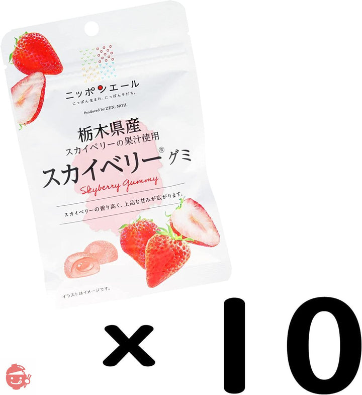 全農 栃木県産スカイベリーグミ 40g×10袋の画像