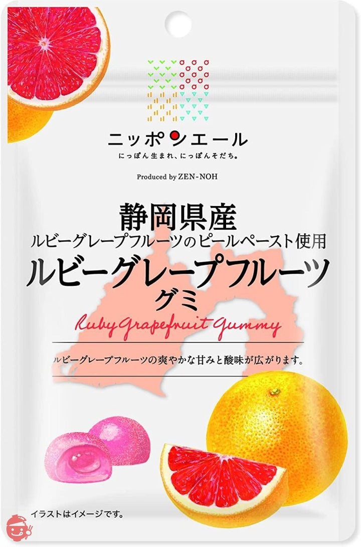 全農 静岡県産ルビーグレープフルーツグミ 40g×10袋の画像