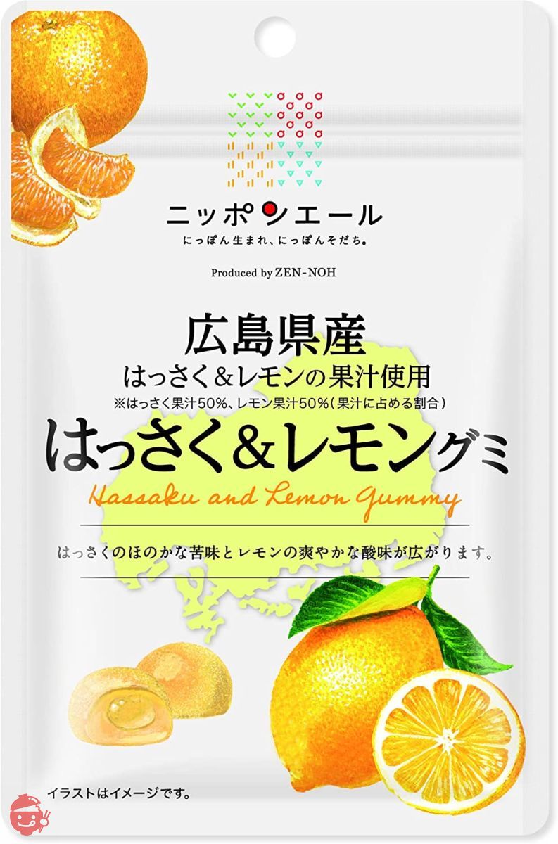 全農 広島県産はっさく&レモングミ 40g×10袋の画像
