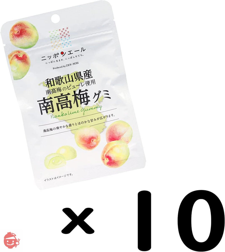 全農 和歌山県産南高梅グミ 40g×10袋の画像