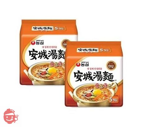 農心安城湯麺 5入りX2パック(10袋) アンソンタンミョン 韓国食品 韓国らーめん インスタントラーメンの画像