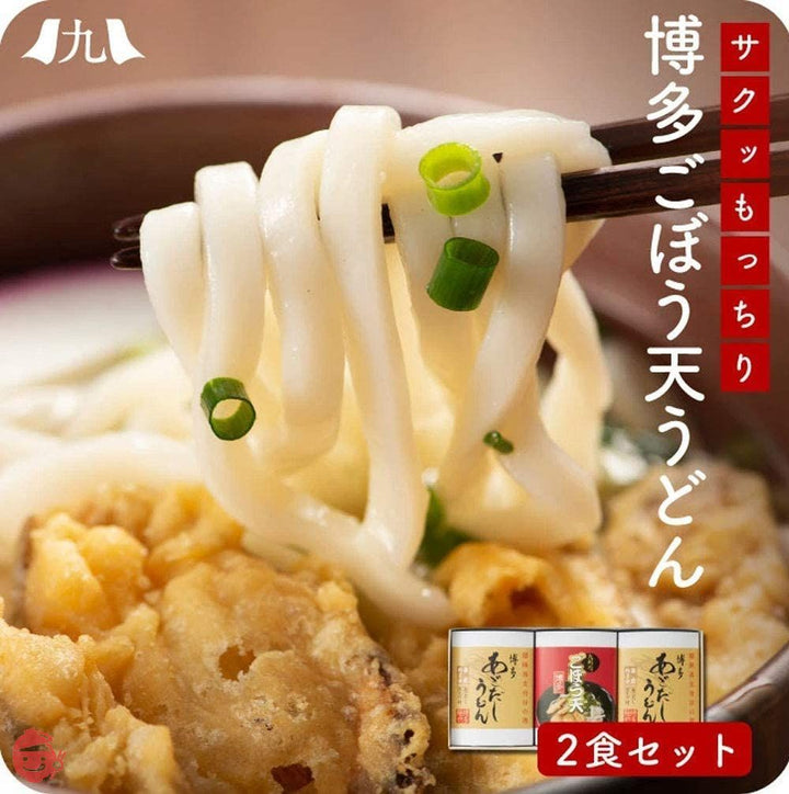 松原正商店 博多ごぼう天うどん 2人前 つゆ付き うどん ごぼう天 あごだし うどんセット ギフト 贈り物 プレゼントの画像