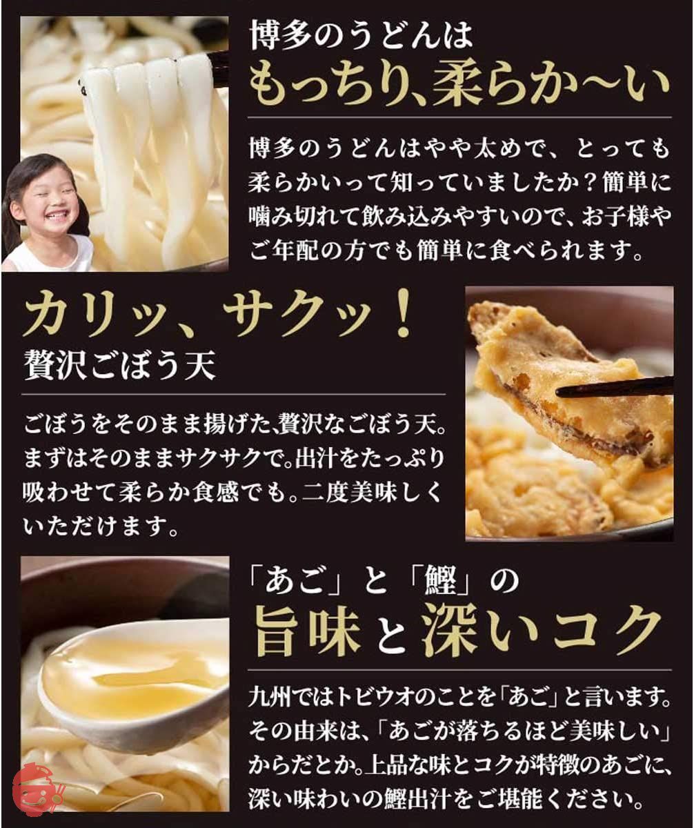 松原正商店 博多ごぼう天うどん 6人前(2人前セット×3) つゆ付き あごだし うどんセット ギフト 贈り物 プレゼントの画像