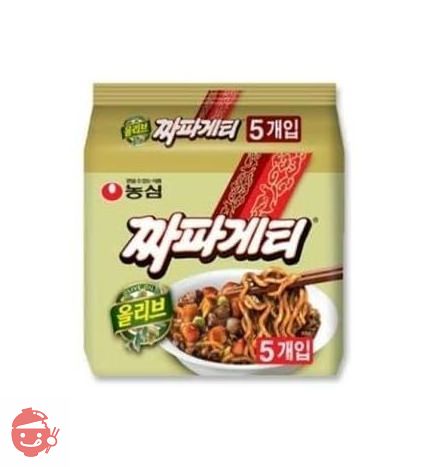 韓チャパゲティ 5袋 韓国ラーメン 韓国風ジャージャー麺の画像