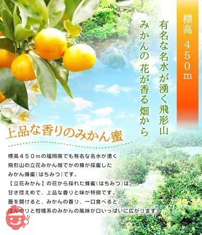 はちみつ 専門店【かの蜂】 国産 みかん 蜂蜜 500g 完熟 の 純粋 蜂蜜 (とんがり容器)の画像
