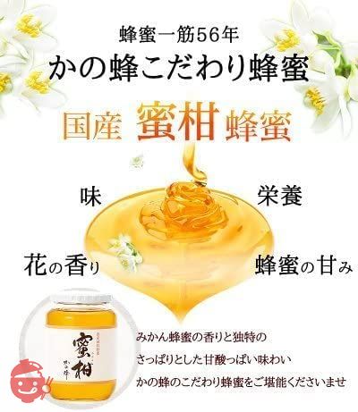 はちみつ 専門店【かの蜂】 国産 みかん 蜂蜜 500g 完熟 の 純粋 蜂蜜 (とんがり容器)の画像