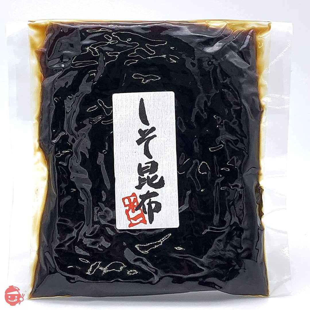 北海道産極厚昆布使用の高級佃煮 ご飯のお供やお茶漬けに最適 水上食品 しそ昆布200g 醤油の代わりに 濃厚 極厚 柔らか食感 製造直売 【水一(MIZUICHI)】 昭和2年創業 老舗の味の画像