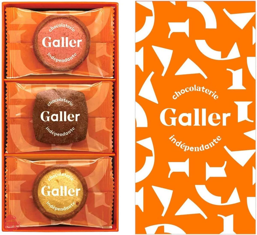 Galler ガレー チョコクッキー 3種 詰め合わせ 12個入(ギフトスリーブ) ベルギー王室御用達 2023 プレゼント 人気 お菓子 スイーツ 手提げ袋付きの画像