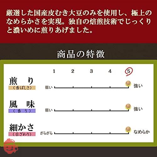 波里 なめらかきな粉 深煎り 国産 800g 国産丸大豆使用 皮むき きなこ 業務用の画像