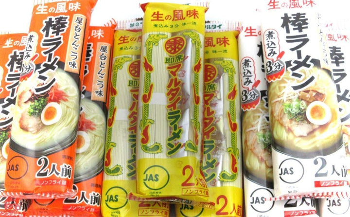 マルタイ 棒ラーメン 人気取り合わせ3種セット(醤油とんこつ 屋台とんこつ オリジナル)1袋2食入り各種3袋ずつ 計9袋 18食分の画像