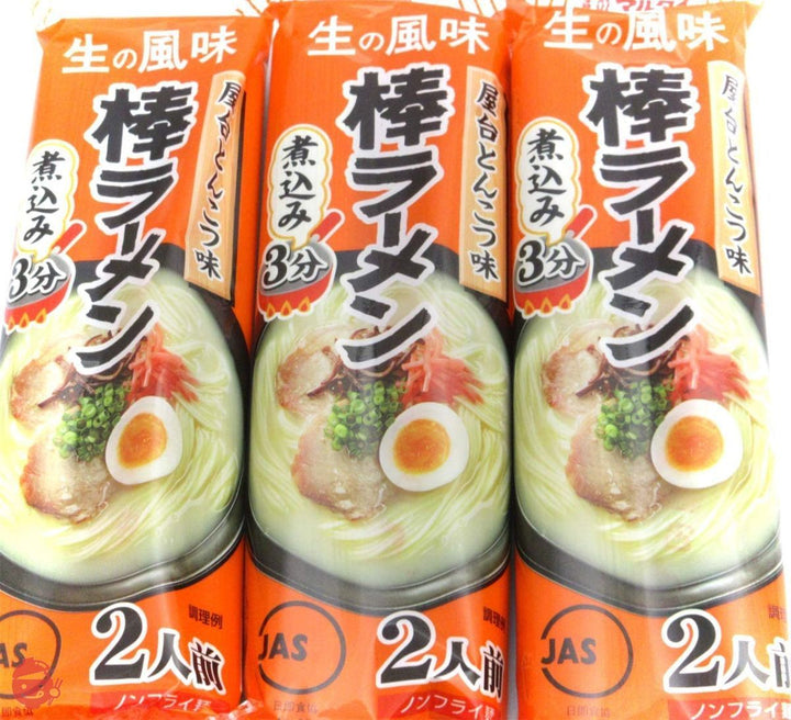 マルタイ 棒ラーメン 人気取り合わせ3種セット(醤油とんこつ 屋台とんこつ オリジナル)1袋2食入り各種3袋ずつ 計9袋 18食分の画像