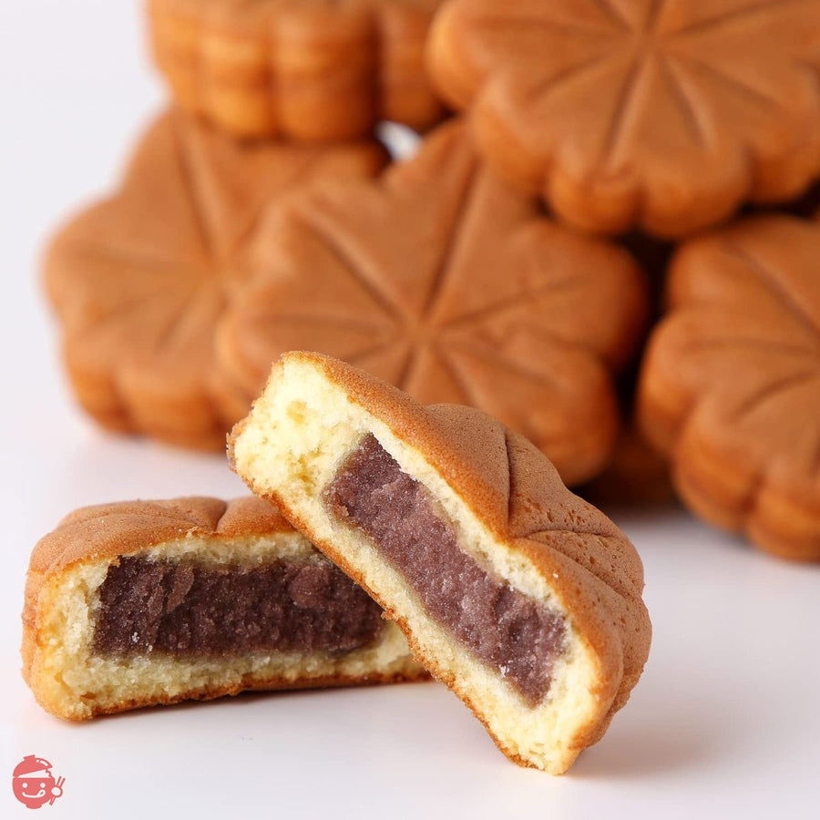 天然生活 お徳用 ふんわりもみじ饅頭 こしあん(10個×3袋)の画像