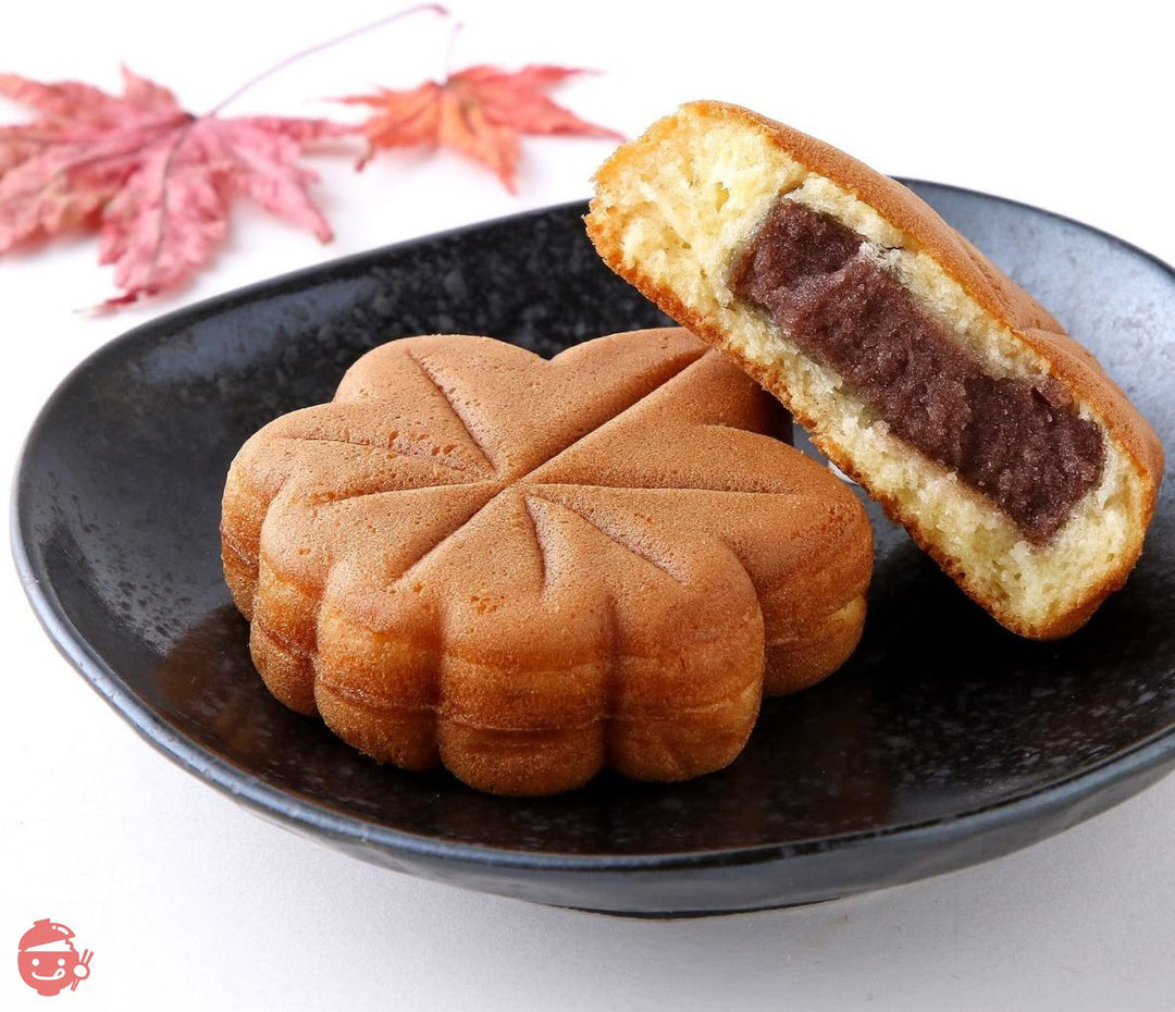 天然生活 お徳用 ふんわりもみじ饅頭 こしあん(10個×3袋)の画像