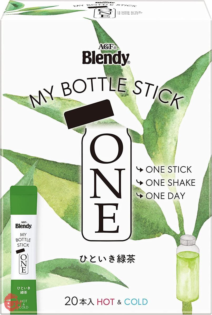 AGF ブレンディ マイボトルスティック ワン ひといき 緑茶 20本 【 粉末茶 】 【 水筒用 】の画像