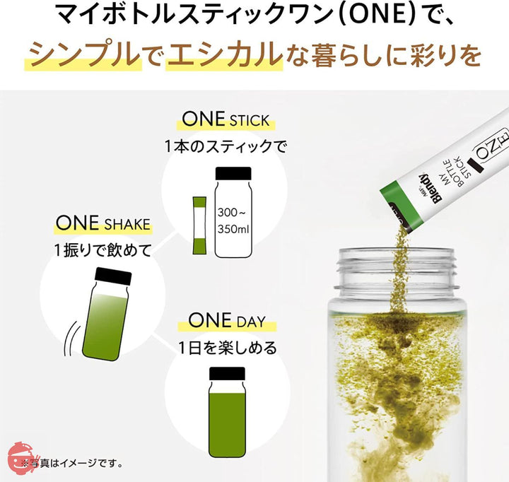AGF ブレンディ マイボトルスティック ワン ひといき 緑茶 20本 【 粉末茶 】 【 水筒用 】の画像