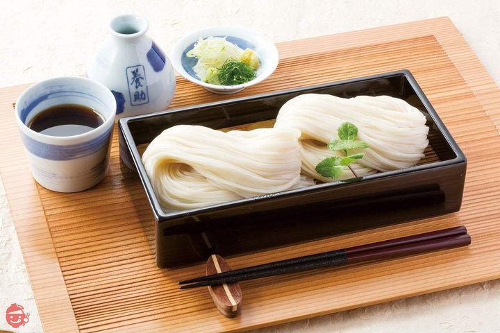 稲庭うどん 佐藤養助稲庭干饂飩 WY30 紙化粧箱入(うどん:80g×5、つゆ:80g×5) (無包装)の画像