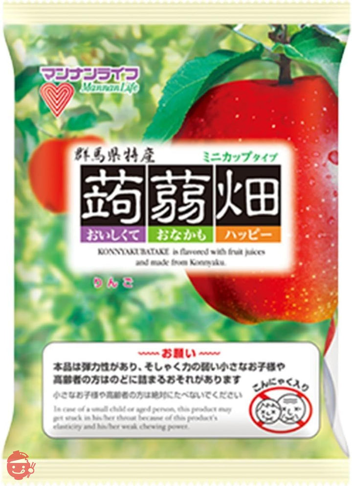 【定番 】 マンナンライフ 蒟蒻畑 3種 ぶどう味・白桃味・りんご味(25g×12個) 各2袋 合計72個の画像