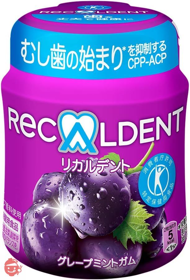 FOSHU] Mondelez Japan Ricardent Grape Mint Gum Bottle R 140g – Japacle