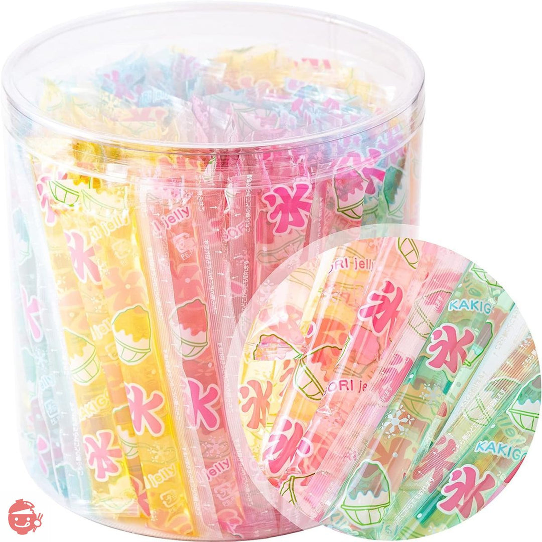吉松 共親製菓 かき氷ゼリー ボトル入り 1.6kg (約110個 / 個包装/強度対策済) 業務用 駄菓子 ゼリー ギフト (まいガム工房)の画像