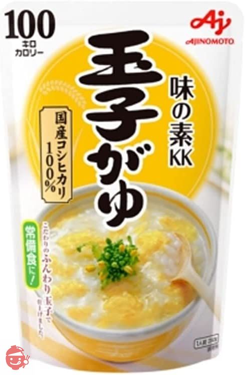 味の素KK おかゆ 白がゆ250g、玉子がゆ250g、小豆がゆ250g、梅がゆ250g、紅鮭がゆ250g 【5種アソート】 各1個セットの画像