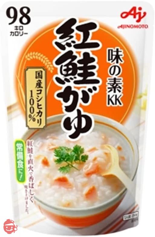 味の素KK おかゆ 白がゆ250g、玉子がゆ250g、小豆がゆ250g、梅がゆ250g、紅鮭がゆ250g 【5種アソート】 各1個セットの画像