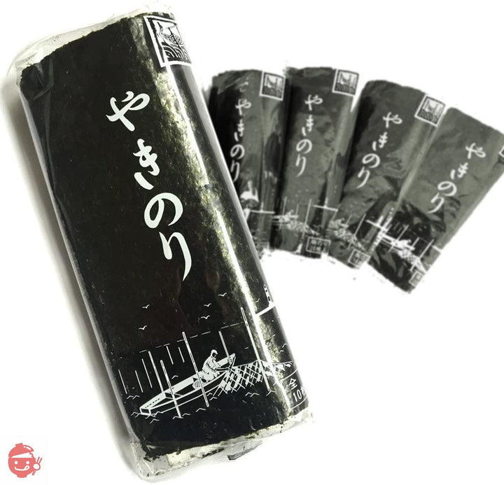 田庄 やきのり 海苔 寿司 高級 バラ 国産 希少 高級寿司屋で使用されているこだわりの焼のり チャック付きジッパーケース入り 10枚入り 5パックの画像