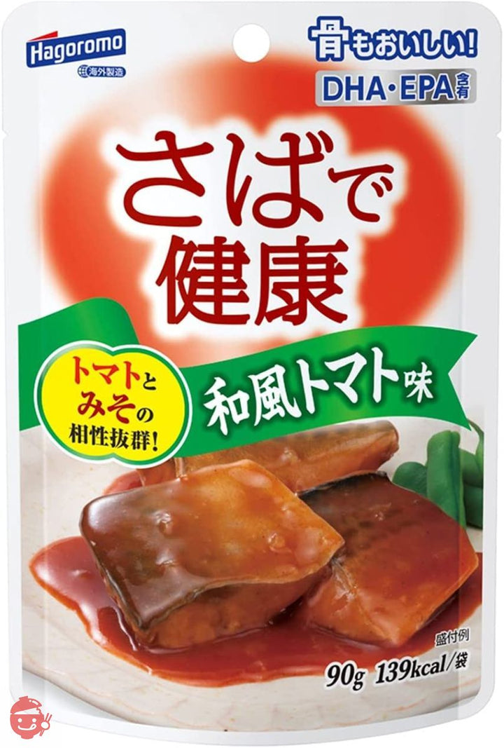 はごろも さばで健康 和風トマト味 (パウチ) 90g (1417)×12個の画像