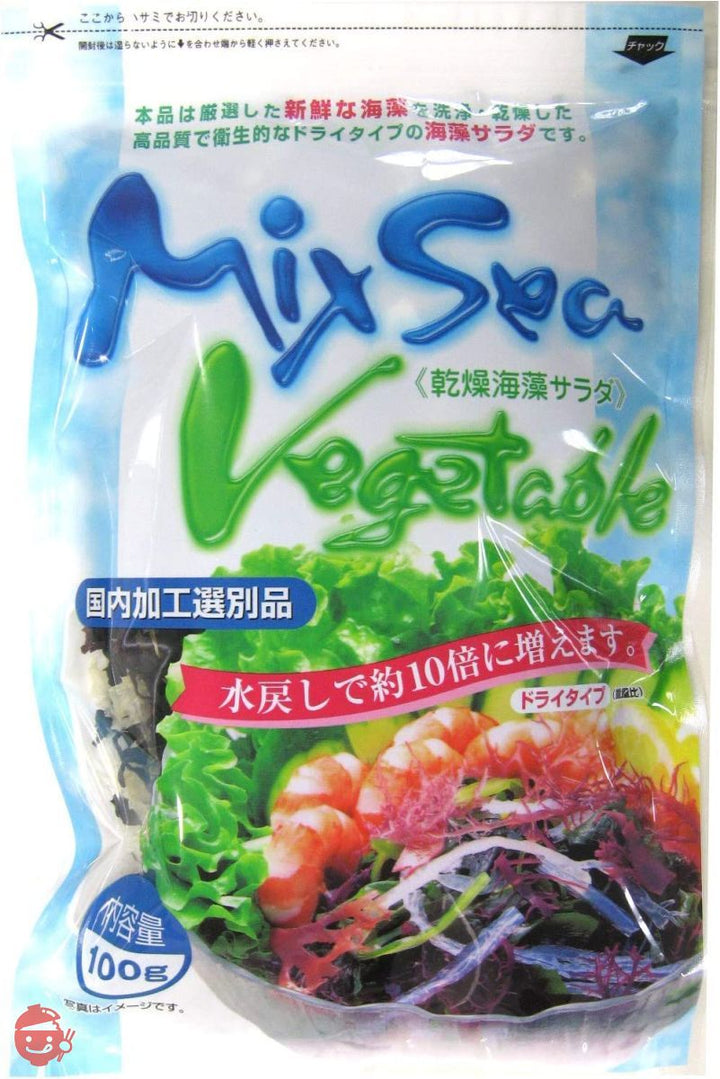 【ケース販売 × 10袋入り】西部海苔店 海藻サラダ ミックスシーベジタブル 業務用 100gの画像