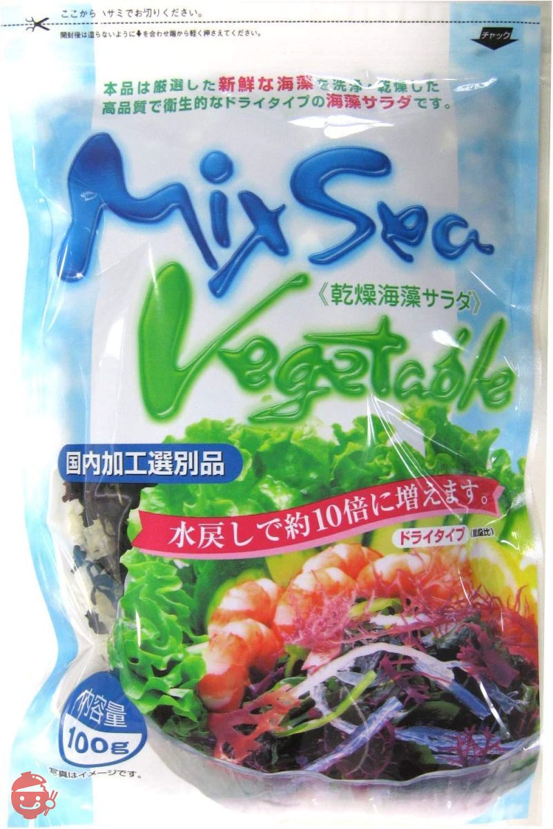 【ケース販売 × 10袋入り】西部海苔店 海藻サラダ ミックスシーベジタブル 業務用 100gの画像