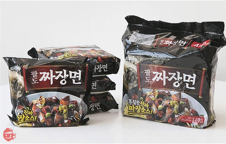 PALDO ジャージャー麺 4個入り, 韓国ラーメン 4個入り, 八道 ジャージャー麺 4個入りの画像