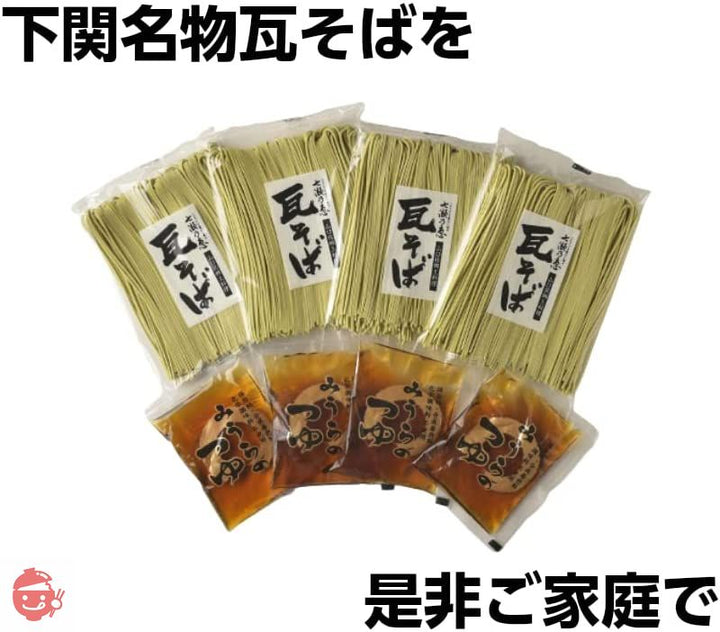 .みうら製麺 七瀬乃恵 瓦そば 100g×4入〔つゆ付き〕〔化粧箱〕の画像